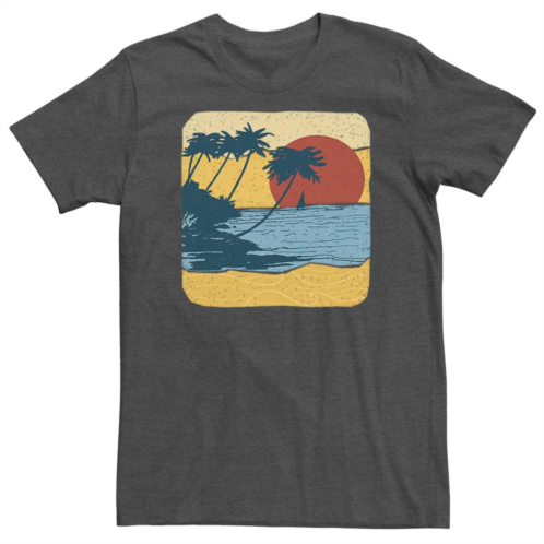 Licensed Character Mens Cut Out Beach Graphic Tee