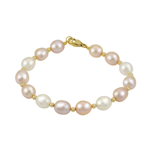 PearLustre by Imperial Multicolor Freshwater Cultured Pearl Bracelet