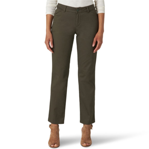 Womens Lee Wrinkle-Free Relaxed Fit Straight-Leg Pants