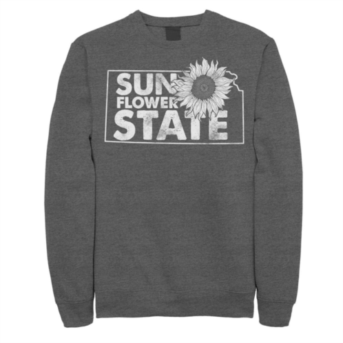 Unbranded Juniors Kansas Sunflower State Fleece Graphic Top