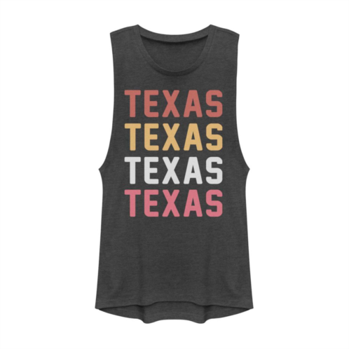 Unbranded Juniors Texas Stack Graphic Muscle Tank Top