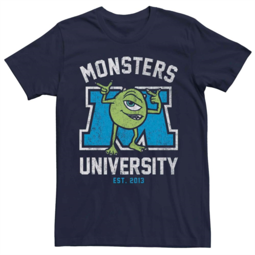 Licensed Character Mens Disney Pixar Monsters University Mike Logo Tee