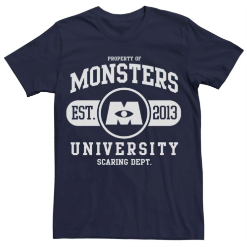 Licensed Character Mens Disney Pixar Monsters University School Logo Tee