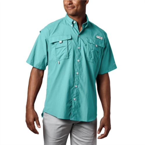 Mens Columbia PFG UPF 50 Bahama II Short Sleeve Button-Down Shirt