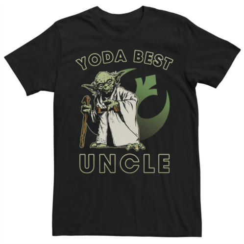Licensed Character Mens Star Wars Yoda Best Uncle Graphic Tee
