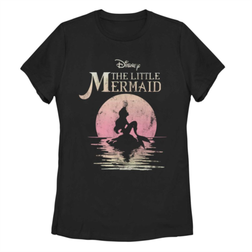 Licensed Character Juniors Disneys The Little Mermaid Moon Night Portrait Tee