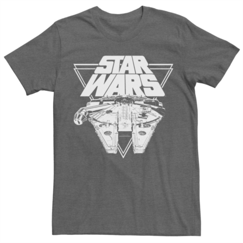 Licensed Character Mens Star Wars Millennium Falcon Strike Graphic T-shirt