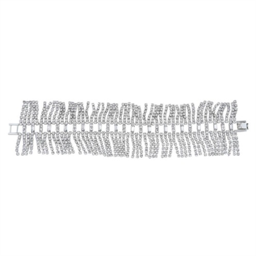 Unbranded Simulated Crystal Fringe Line Bracelet