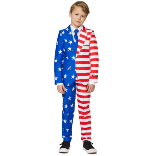 Boys 4-16 Suitmeister USA Flag Americana Suit