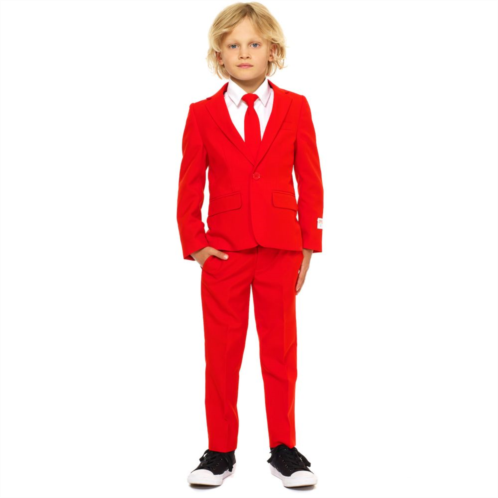 Boys 2-8 OppoSuits Red Devil Solid Suit