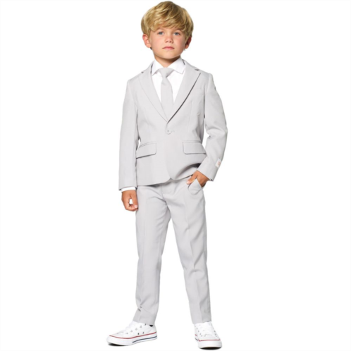 Boys 2-8 OppoSuits Groovy Grey Solid Suit