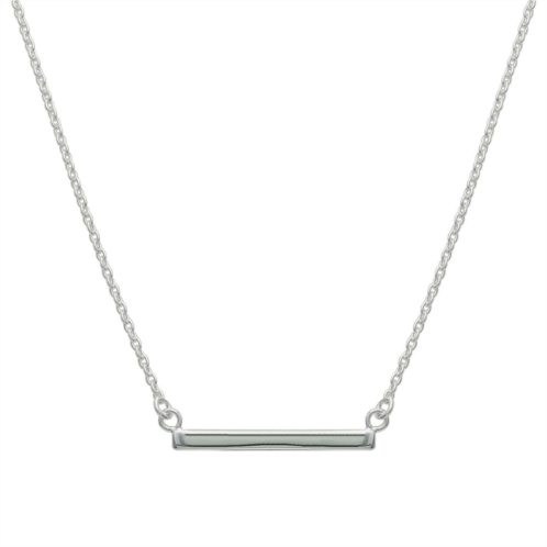 PRIMROSE Sterling Silver polished bar necklace