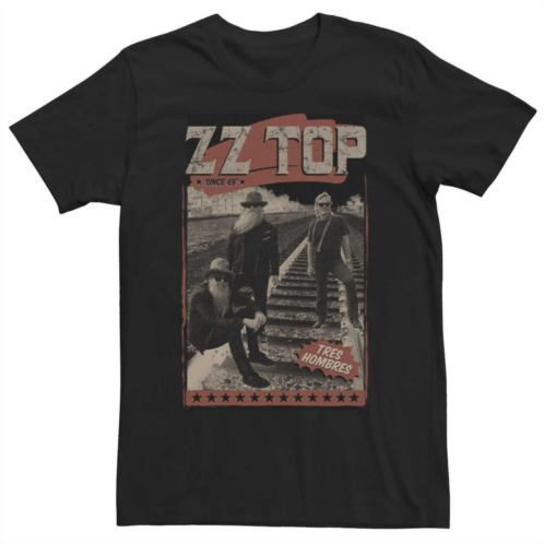 Licensed Character Mens ZZ Top Tres Hombres Album Cover Poster Tee