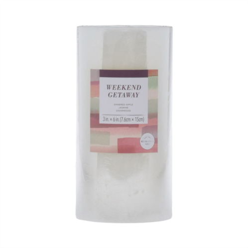 Sonoma Goods For Life 3 x 6 Weekend Getaway Pillar Candle