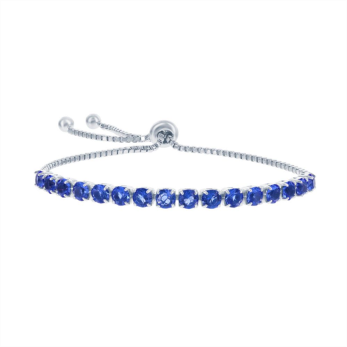 Unbranded Sterling Silver Blue Gemstone Bracelet