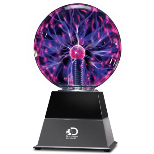 Discovery Kids 6 Plasma Globe Lamp with Interactive Electric Touch and Sound Sensitive Lightning and Tesla Coil, Includes AC Adapter