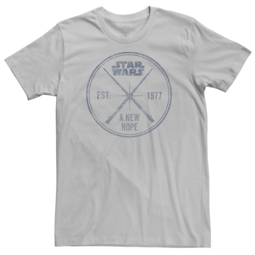 Licensed Character Mens Star Wars A New Hope Est. 1977 Vintage Craft Graphic Tee