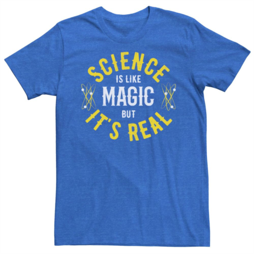 Licensed Character Mens Science Is Like Magic But Real Tee