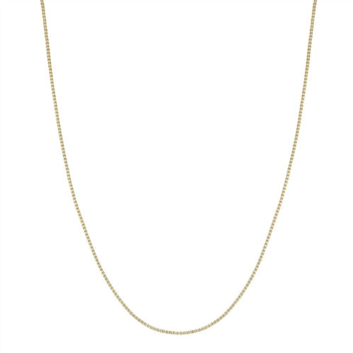 PRIMROSE 18k Gold over Sterling Silver Box Chain Necklace