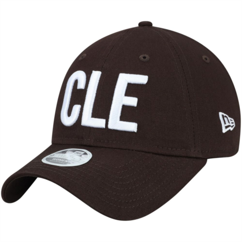 Womens New Era Brown Cleveland Browns Hometown 9TWENTY Adjustable Hat