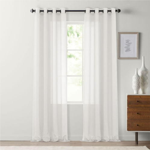 Sonoma Goods For Life 2-Pack Crushed Voile Grommet Window Curtain