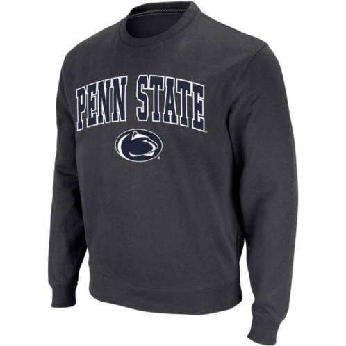 Mens Colosseum Charcoal Penn State Nittany Lions Arch & Logo Crew Neck Sweatshirt