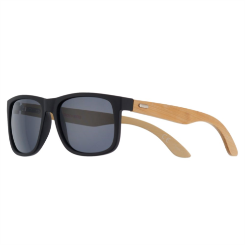 Mens Dockers Rubberized Matte Black Way Shape Sunglasses