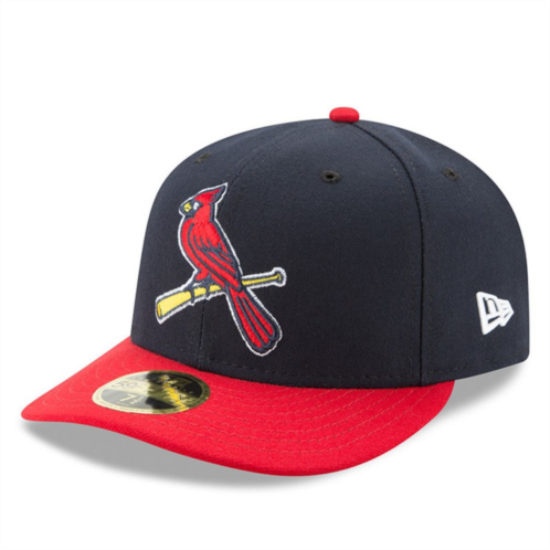 Mens New Era Navy/Red St. Louis Cardinals Alternate 2 Authentic Collection On-Field Low Profile 59FIFTY Fitted Hat