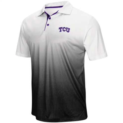 Mens Colosseum Gray TCU Horned Frogs Magic Team Logo Polo