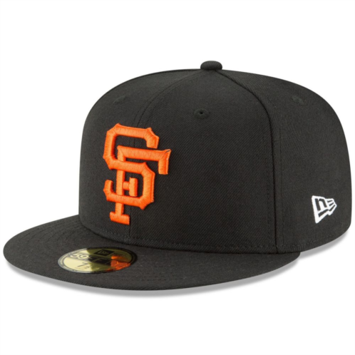 Mens New Era Black San Francisco Giants Cooperstown Collection Wool 59FIFTY Fitted Hat