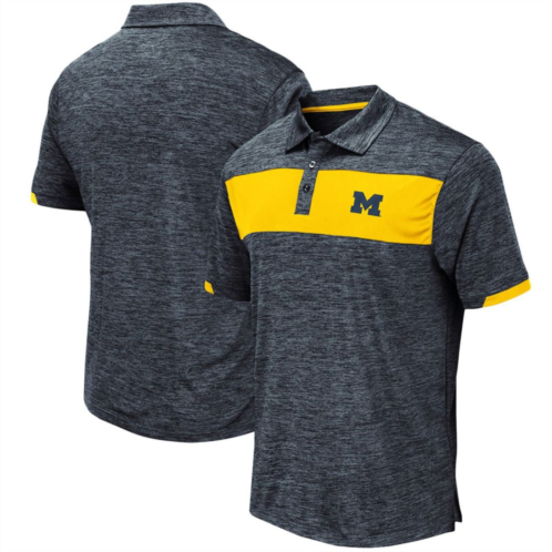 Mens Colosseum Navy Michigan Wolverines Nelson Polo