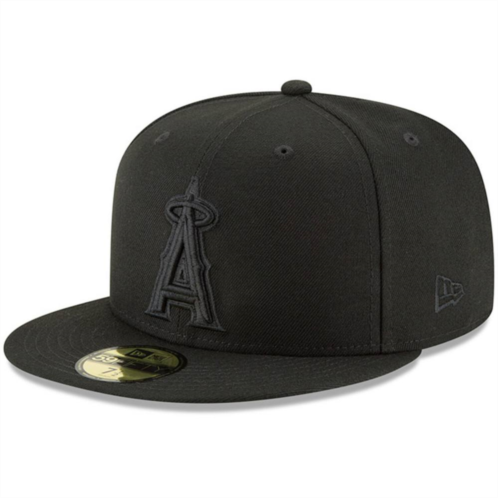 Mens New Era Black Los Angeles Angels Primary Logo Basic 59FIFTY Fitted Hat