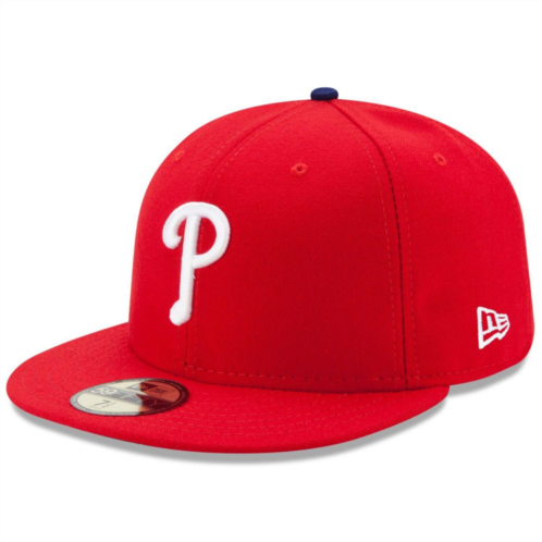 New Era x Staple Mens New Era Red Philadelphia Phillies Game Authentic Collection On-Field 59FIFTY Fitted Hat