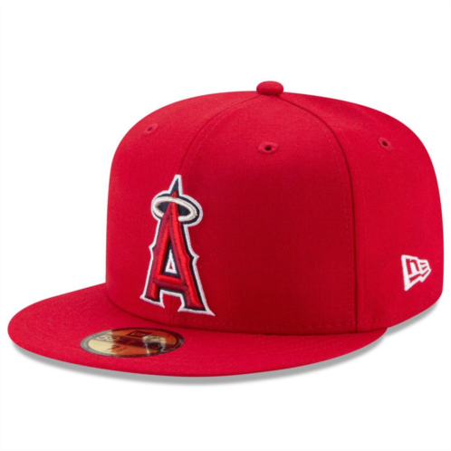 Mens New Era Red Los Angeles Angels Game Authentic Collection On-Field 59FIFTY Fitted Hat