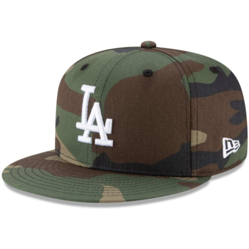 Mens New Era Camo Los Angeles Dodgers Basic 9FIFTY Snapback Hat