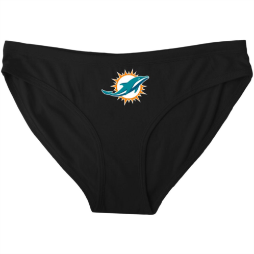 Unbranded Womens Concepts Sport Black Miami Dolphins Solid Logo Panties