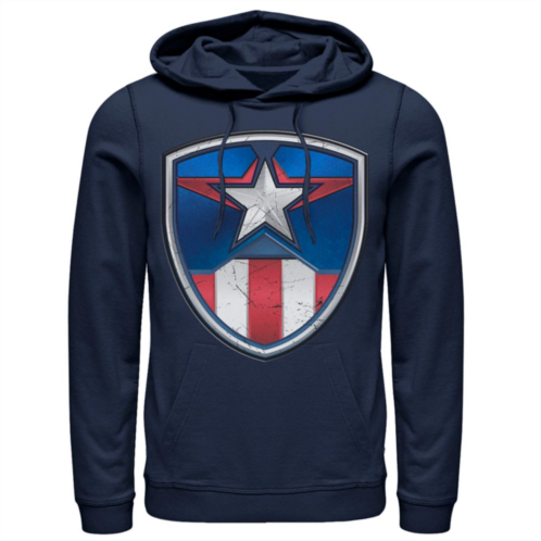 Mens Marvel Captain America Armor Suit Graphic Hoodie