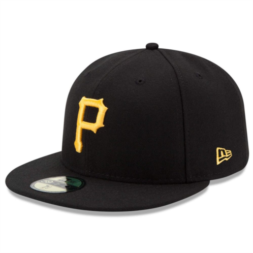 Mens New Era Black Pittsburgh Pirates Game Authentic Collection On-Field 59FIFTY Fitted Hat