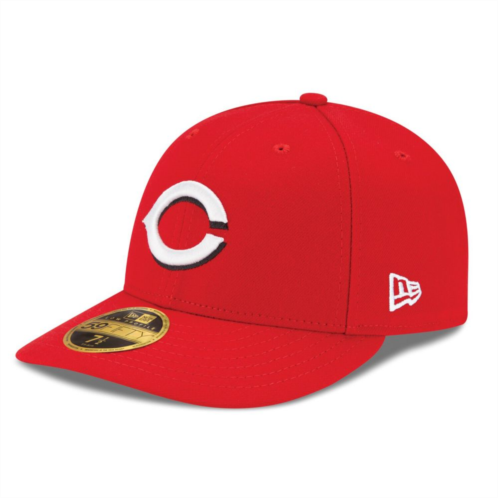 Mens New Era Red Cincinnati Reds Authentic Collection On Field Low Profile Home 59FIFTY Fitted Hat