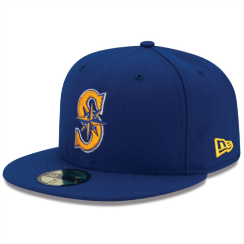Mens New Era Royal Seattle Mariners Alternate 2 Authentic On Field 59FIFTY Fitted Hat