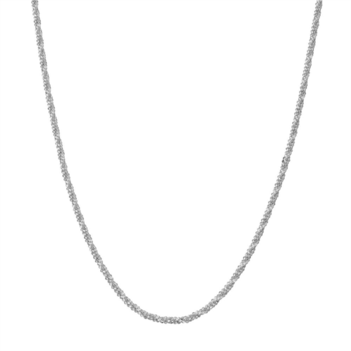 PRIMROSE Sterling Silver Crystal Link Chain Necklace