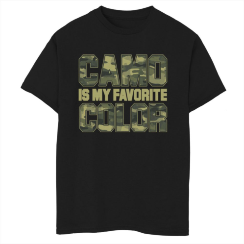 Unbranded Boys 8-20 Camo Is My Favorite Color Graphic Tee