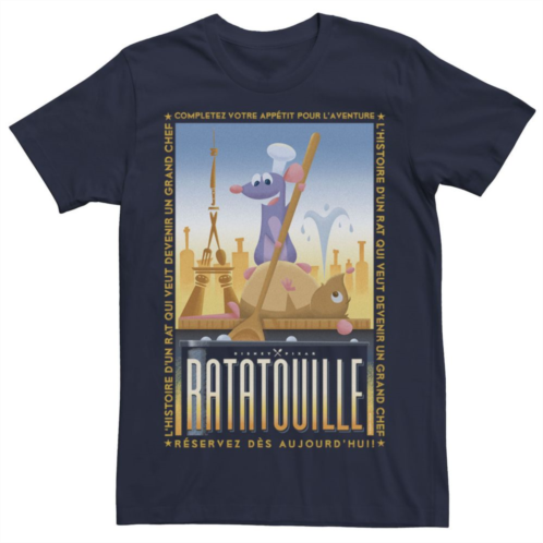 Mens Disney / Pixar Ratatouille Remy And Emile Cooking Poster Tee