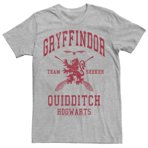 Harry Potter Mens Deathly Hallows 2 Gryffindor Quidditch Team Seeker Jersey Tee