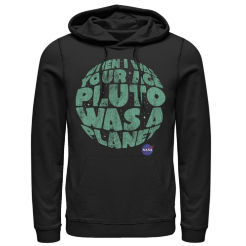 Licensed Character Mens NASA Pluto Was A Planet Graphic Hoodie