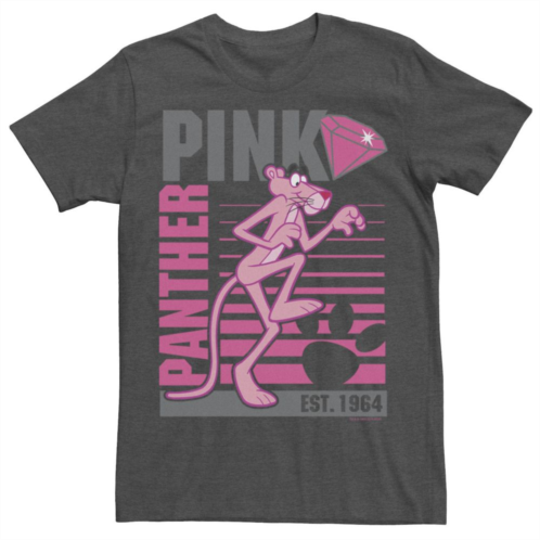 Licensed Character Mens Pink Panther Lined Portrait Tee