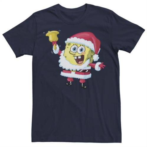Mens Nickelodeon SpongeBob SquarePants Santa Claus Graphic Tee