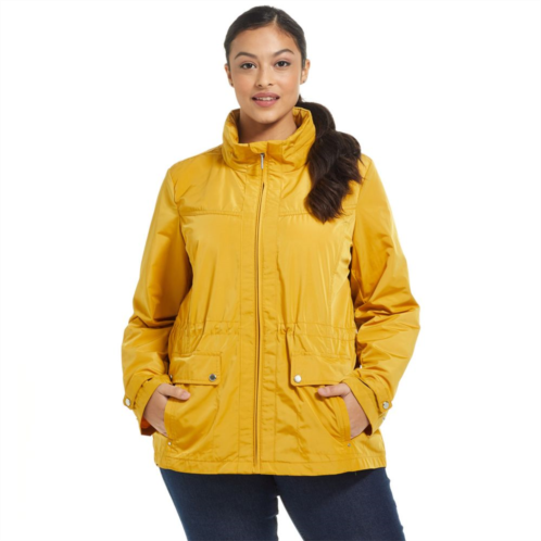 Plus Size Weathercast Water-Resistant Hooded Anorak Jacket
