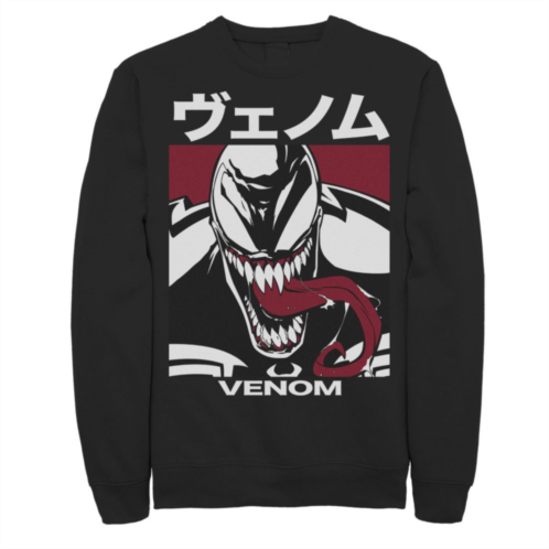 Mens Marvel Venom Kanji Bearing Fleece
