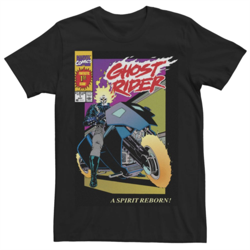 Mens Marvel Ghost Rider Number 1 Comic Cover Tee